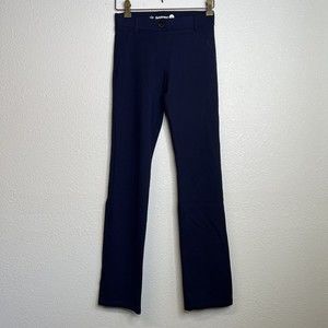 Betabrand Womens Yoga Dress Pants Straight Leg Navy Blue Size X-Small XS